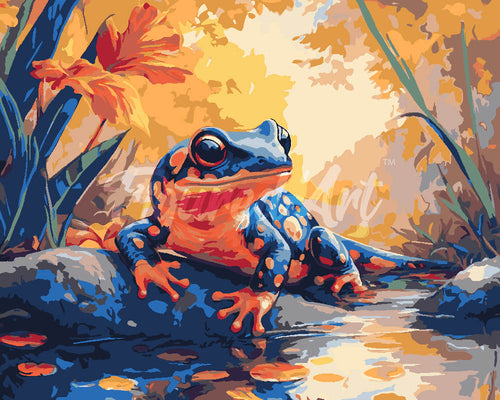 Pintar por numeros Figured'Art - Salamandra Melancólica