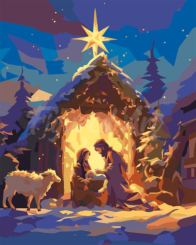 Pintar por numeros Figured'Art - Noche de Paz