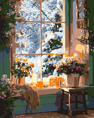 Pintar por numeros Figured'Art - Invierno Romántico