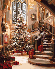 Cargar imagen en el visor de la galería, Pintar por numeros Figured&#39;Art - Gran Salón Navideño
