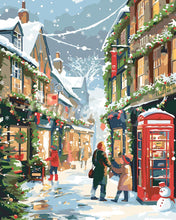 Cargar imagen en el visor de la galería, Pintar por numeros Figured'Art - Calle Festiva Británica