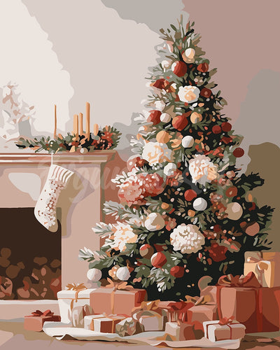 Pintar por numeros Figured'Art - Decoración Festiva Elegante