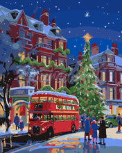 Cargar imagen en el visor de la galería, Pintar por numeros Figured'Art - Calle Navideña de Londres