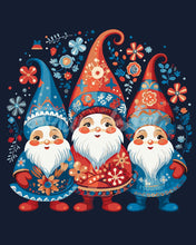 Cargar imagen en el visor de la galería, Pintar por numeros Figured'Art - Trío de Gnomos
