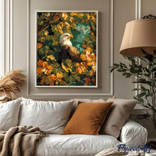 Cargar imagen en el visor de la galería, Águila entre hojas doradas