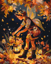 Cargar imagen en el visor de la galería, Pintar por numeros Figured&#39;Art - Hada linda de otoño