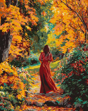 Cargar imagen en el visor de la galería, Pintar por numeros Figured'Art - Dama de rojo