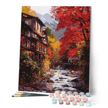 Cargar imagen en el visor de la galería, Pueblo de otoño en Nikkō Japón