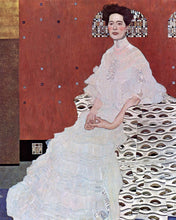 Cargar imagen en el visor de la galería, Pintar por numeros Figured'Art - Retrato de Fritza Riedler - Klimt
