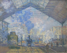 Cargar imagen en el visor de la galería, Pintar por numeros Figured'Art - La estación de Saint-Lazare - Monet