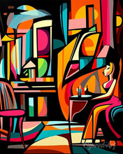 Cargar imagen en el visor de la galería, Pintar por numeros Figured'Art - Café Abstracto Audaz