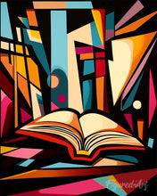 Cargar imagen en el visor de la galería, Pintar por numeros Figured'Art - Biblioteca Abstracta Audaz