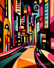 Cargar imagen en el visor de la galería, Pintar por numeros Figured'Art - Calle Urbana Abstracta Audaz