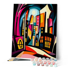 Cargar imagen en el visor de la galería, Ciudad Iluminada Abstracta Audaz