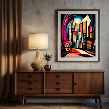 Cargar imagen en el visor de la galería, Ciudad Iluminada Abstracta Audaz