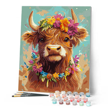 Cargar imagen en el visor de la galería, Highland Cow reina del jardín