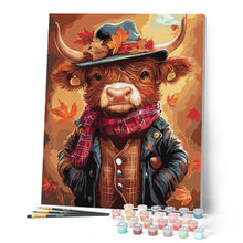 Cargar imagen en el visor de la galería, Highland Cow estilo vintage