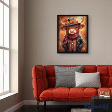 Cargar imagen en el visor de la galería, Highland Cow estilo vintage