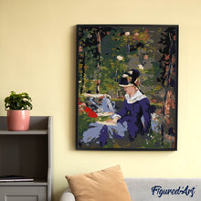 Cargar imagen en el visor de la galería, Joven mujer en el jardín - Manet