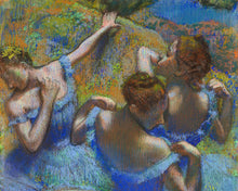 Cargar imagen en el visor de la galería, Pintar por numeros Figured'Art - Las bailarinas azules - Degas