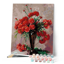 Cargar imagen en el visor de la galería, Carnations in a silver vase - Abbott Fuller Graves