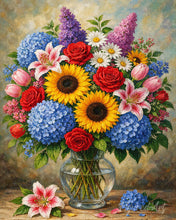 Cargar imagen en el visor de la galería, Pintar por numeros Figured'Art - Ramo elegante 1