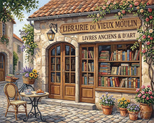 Cargar imagen en el visor de la galería, Pintar por numeros Figured'Art - Encantadora librería francesa