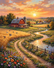 Cargar imagen en el visor de la galería, Pintar por numeros Figured'Art - Camino rural
