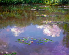 Cargar imagen en el visor de la galería, Pintar por numeros Figured'Art - Nenúfares, Nubes - Monet