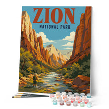 Cargar imagen en el visor de la galería, Parque nacional Zion, Virgin River - Utah