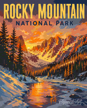 Cargar imagen en el visor de la galería, Pintar por numeros Figured'Art - Parque Nacional de las Montañas Rocosas - Colorado