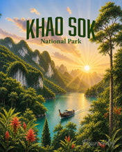 Cargar imagen en el visor de la galería, Pintar por numeros Figured'Art - Parque Nacional de Khao Sok