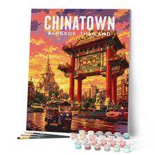 Cargar imagen en el visor de la galería, Póster de viaje Puerta de Chinatown Bangkok