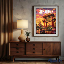 Cargar imagen en el visor de la galería, Póster de viaje Puerta de Chinatown Bangkok