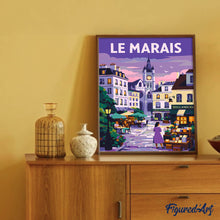 Cargar imagen en el visor de la galería, Póster de viaje Le Marais