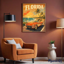 Cargar imagen en el visor de la galería, Póster vintage de Florida