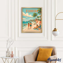 Cargar imagen en el visor de la galería, Póster vintage de la costa de Florida
