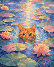 Cargar imagen en el visor de la galería, Pintar por numeros Figured'Art - Entre nenúfares