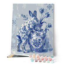 Cargar imagen en el visor de la galería, Conejo estilo Delft