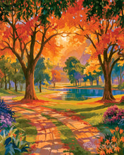 Cargar imagen en el visor de la galería, Pintar por numeros Figured'Art - Sendero otoñal encantado