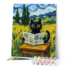 Cargar imagen en el visor de la galería, El gato curioso de Van Gogh
