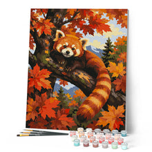 Cargar imagen en el visor de la galería, Panda Rojo en un Árbol de Arce