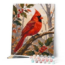 Cargar imagen en el visor de la galería, Cardenal Rojo en una Rama Escarchada