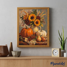 Cargar imagen en el visor de la galería, Bodegón de Calabaza y Girasol