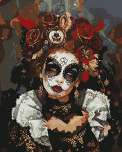 Cargar imagen en el visor de la galería, Pintar por numeros Figured'Art - Disfraz de Halloween