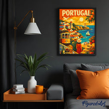 Cargar imagen en el visor de la galería, Póster de viaje de Portugal