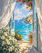 Cargar imagen en el visor de la galería, Pintar por numeros Figured'Art - Vista mediterránea