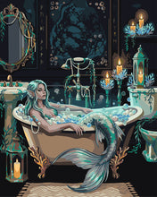 Cargar imagen en el visor de la galería, Pintar por numeros Figured'Art - El baño de la sirena
