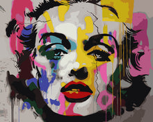 Cargar imagen en el visor de la galería, Pintar por numeros Figured'Art - Retrato de graffiti Pop Art