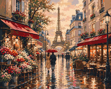 Cargar imagen en el visor de la galería, Pintar por numeros Figured'Art - Vista de una calle de París